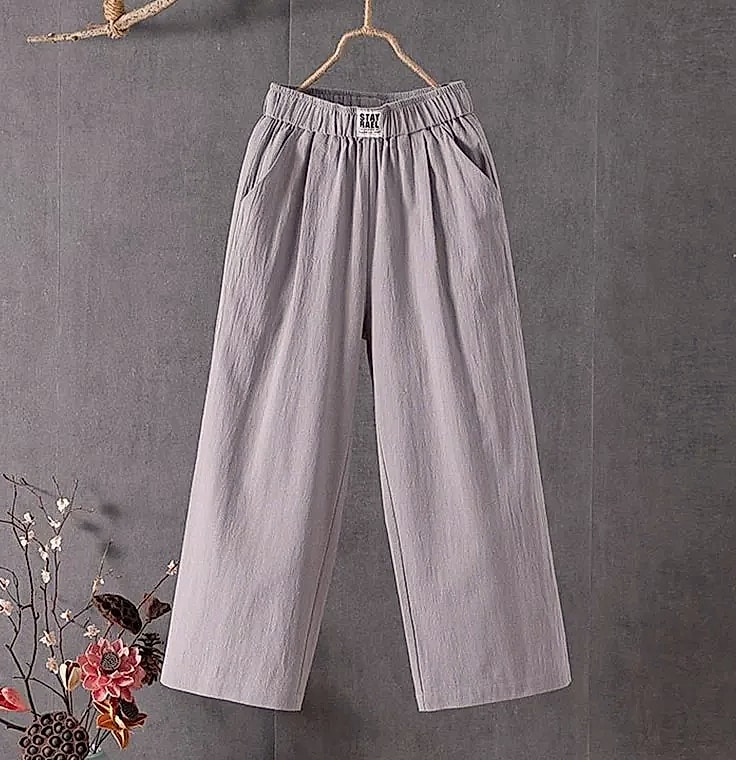 XPQBB Women's Summer Casual Pants Cotton Linen Blend — feature highlights