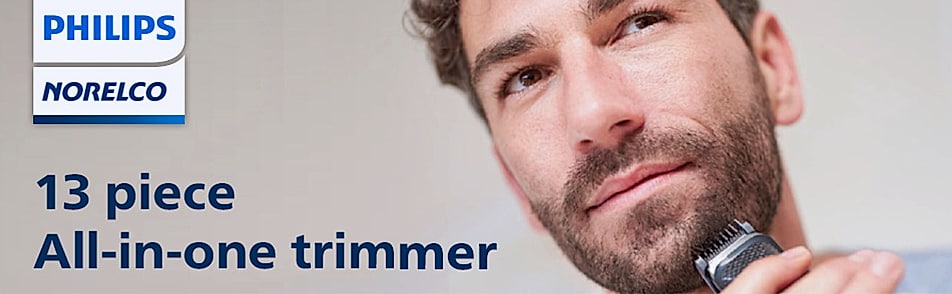 Norelco 3000 Series 13-in-1 Beard and Head Hair Trimmer — parts overview