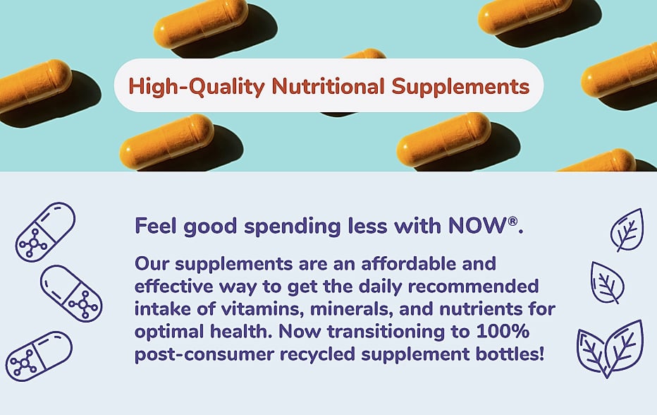 NOW Foods Magnesium Glycinate 100 mg, 180 Tablets — close-up details
