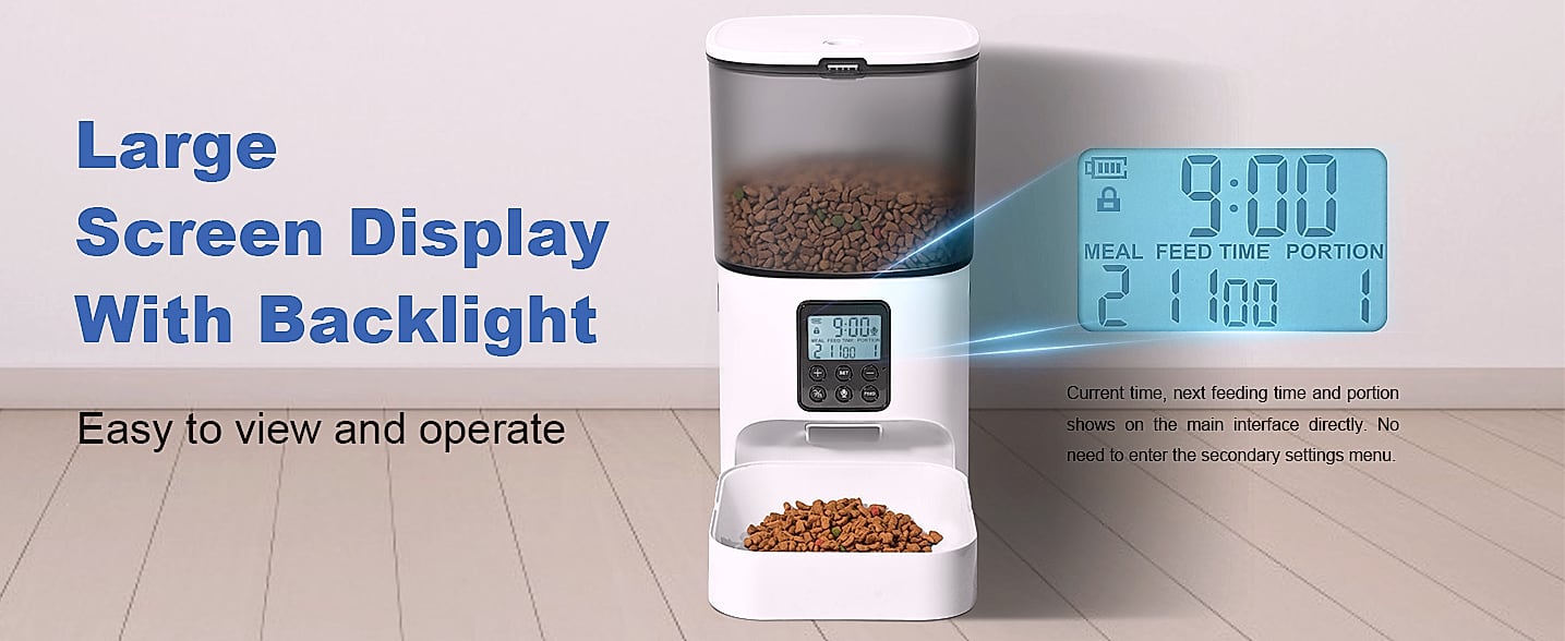 ANDOLL HOME Automatic Cat Feeder 4L with Voice Recorder — package contents