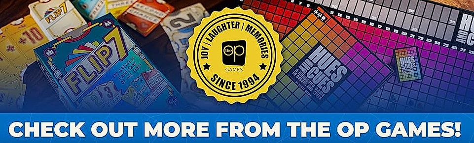 USAOPOLY Flip 7 Card Game for Press Your Luck and Strategy — package contents