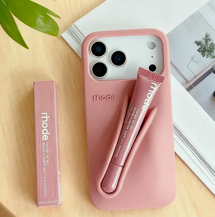 RHODE Lemontini Silicone Phone Case for iPhone — size comparison