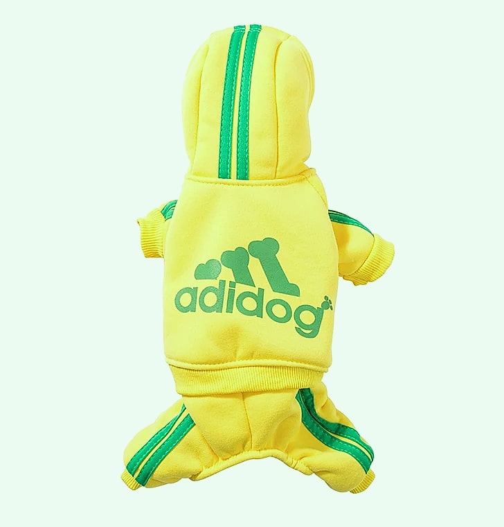WANGMEOW Adidog Dog Jumpsuit Warm Hoodies Pet Clothing — interior detail