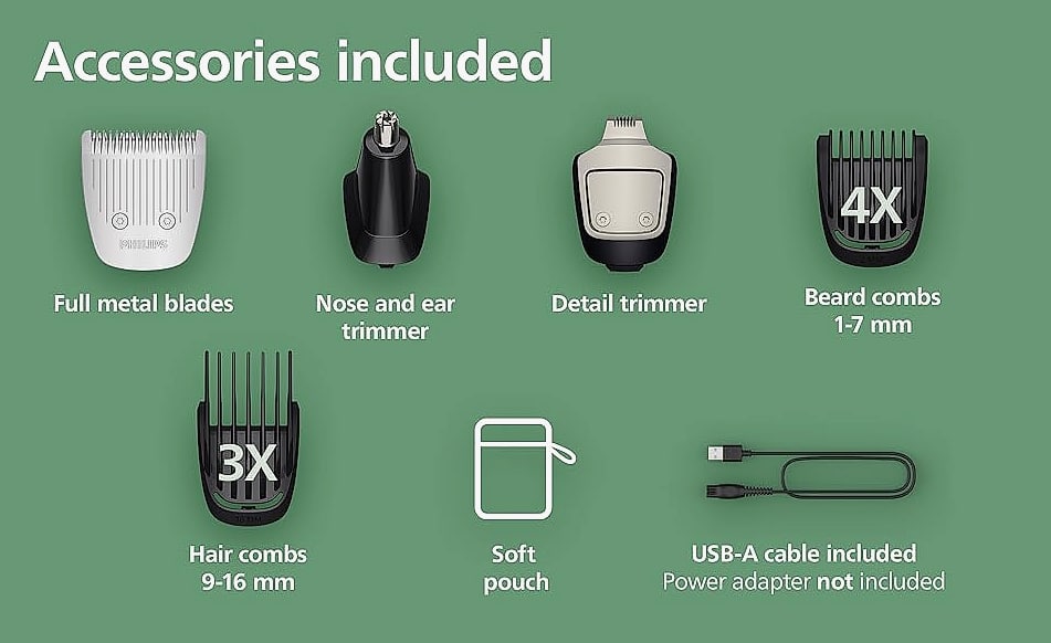 Norelco 3000 Series 13-in-1 Beard and Head Hair Trimmer — scale reference