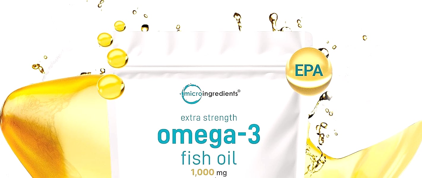 Micro Ingredients Omega 3 Fish Oil 1000mg, 300 Softgels — assembled view