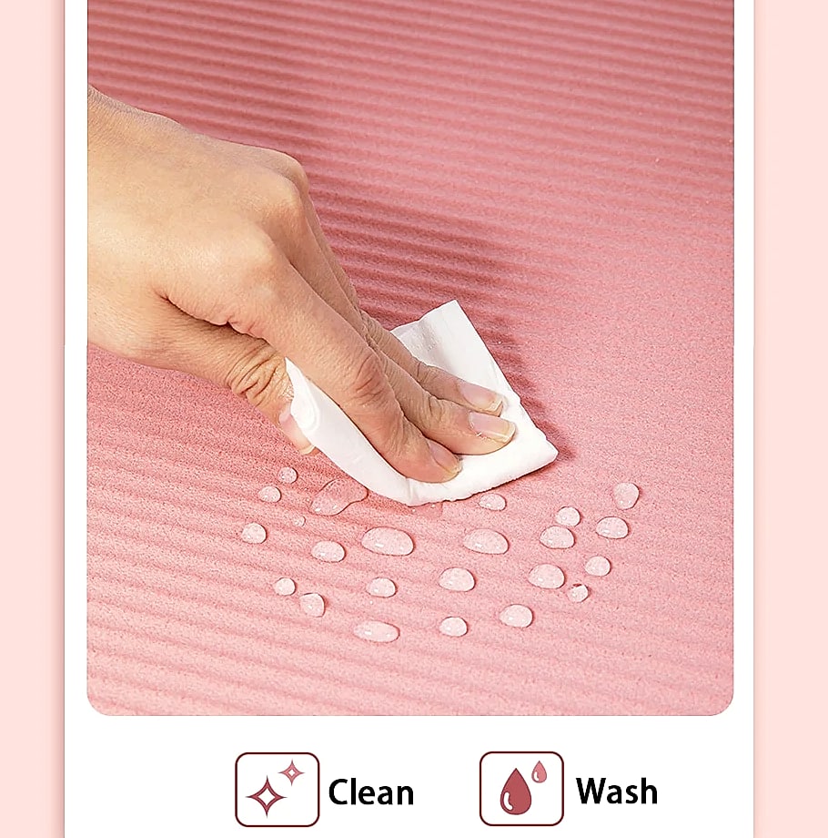 Lostook 8mm NBR Yoga Mat Anti-Slip for Beginners — parts overview