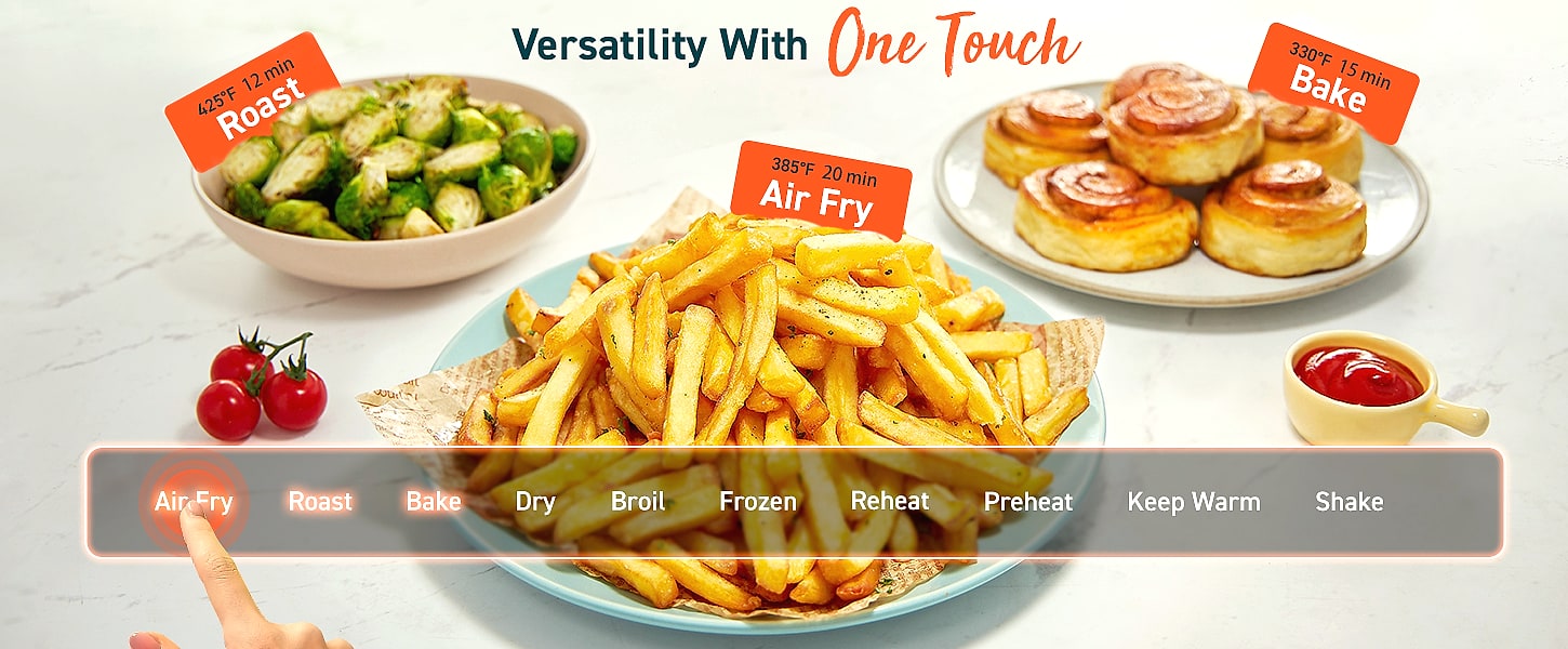 Cosori Air Fryer Pro 5QT Compact with Ceramic Basket — interior detail