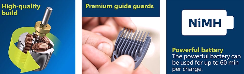 Norelco 3000 Series 13-in-1 Beard and Head Hair Trimmer — size comparison