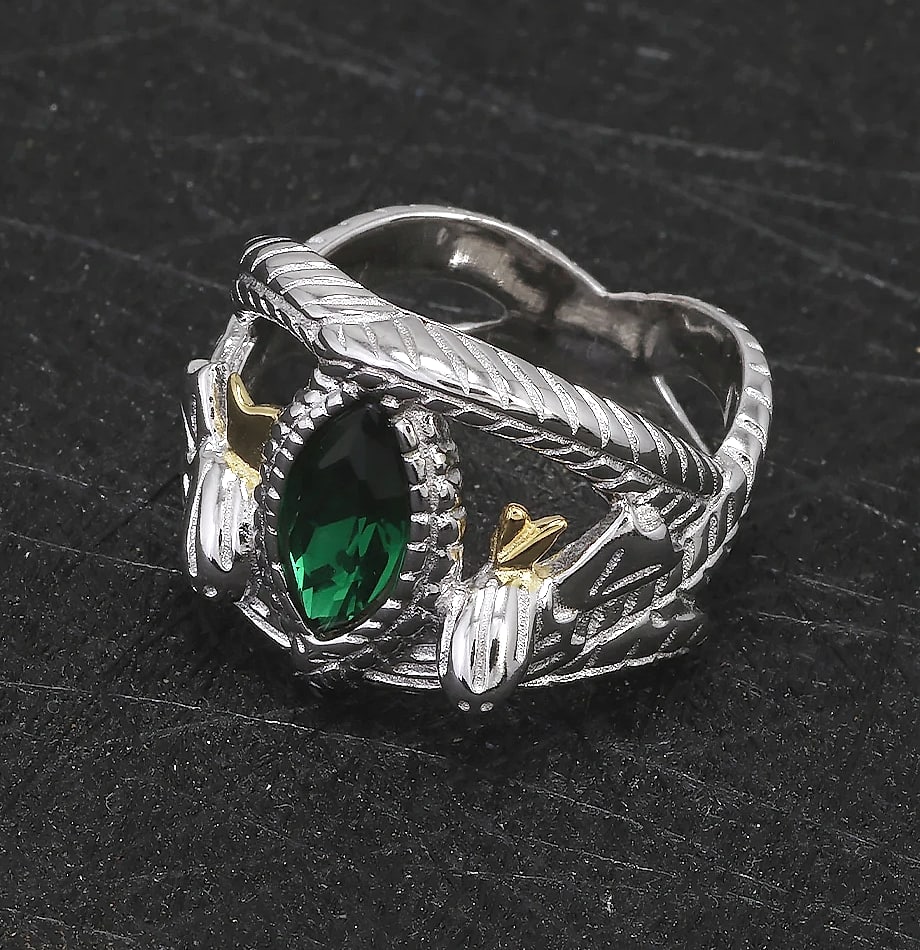 GQTorch 925 Sterling Silver Lord Ring of Barahir — feature highlights