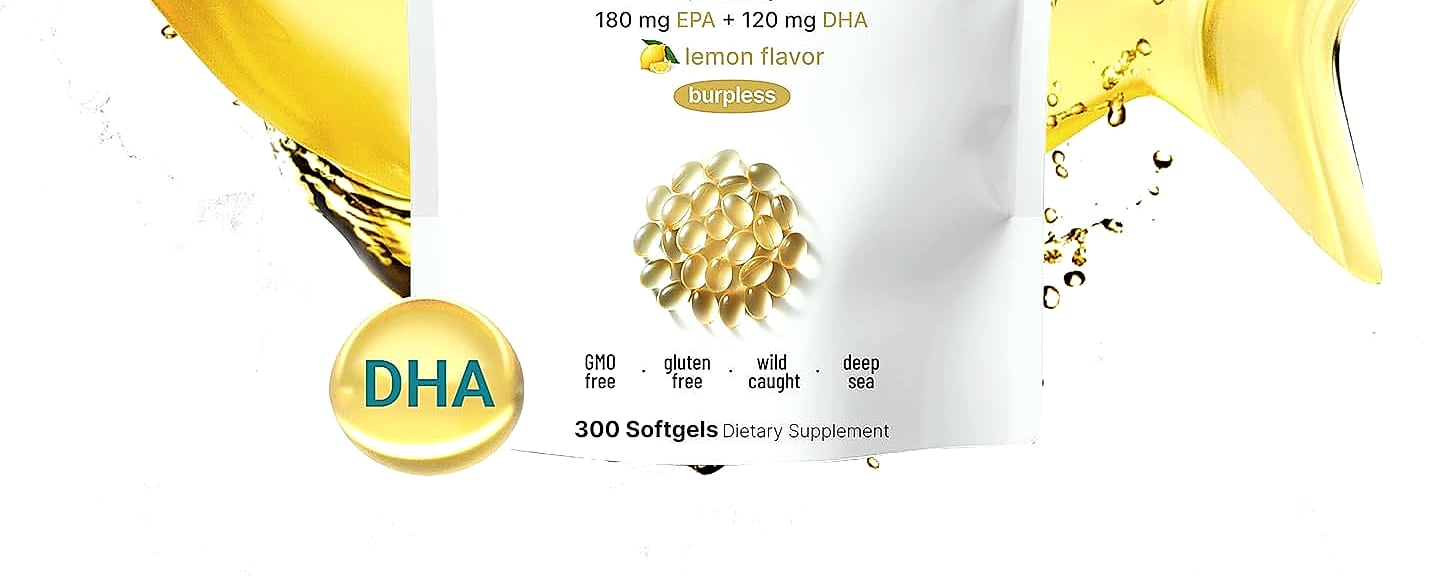 Micro Ingredients Omega 3 Fish Oil 1000mg, 300 Softgels — close-up details