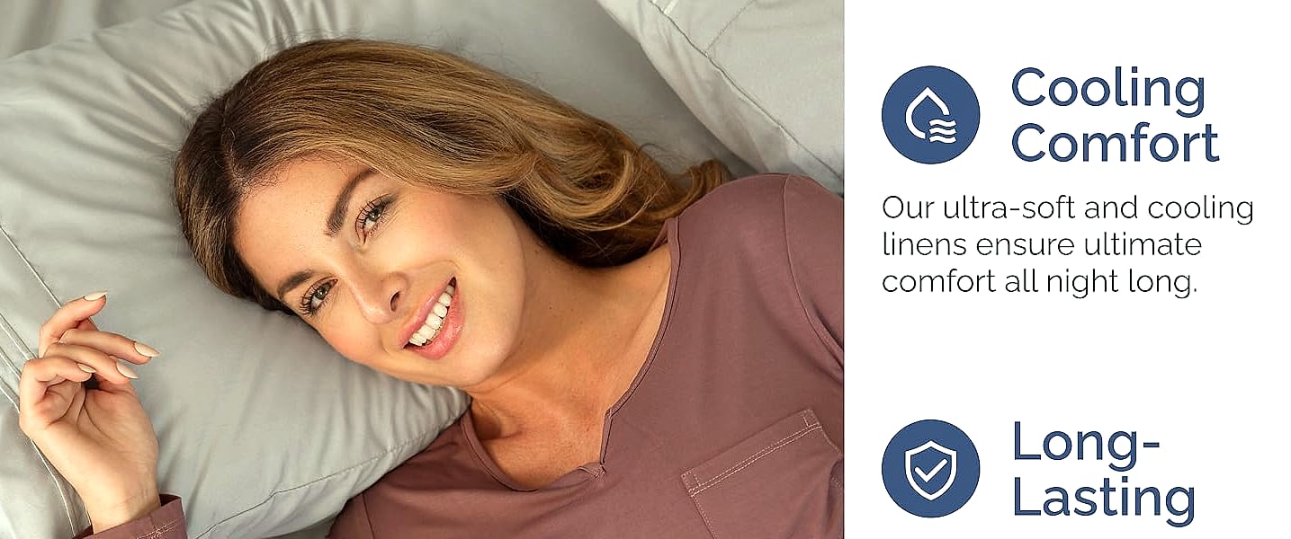 CGK Unlimited Queen Sheet Set with Deep Pockets and Soft — size comparison