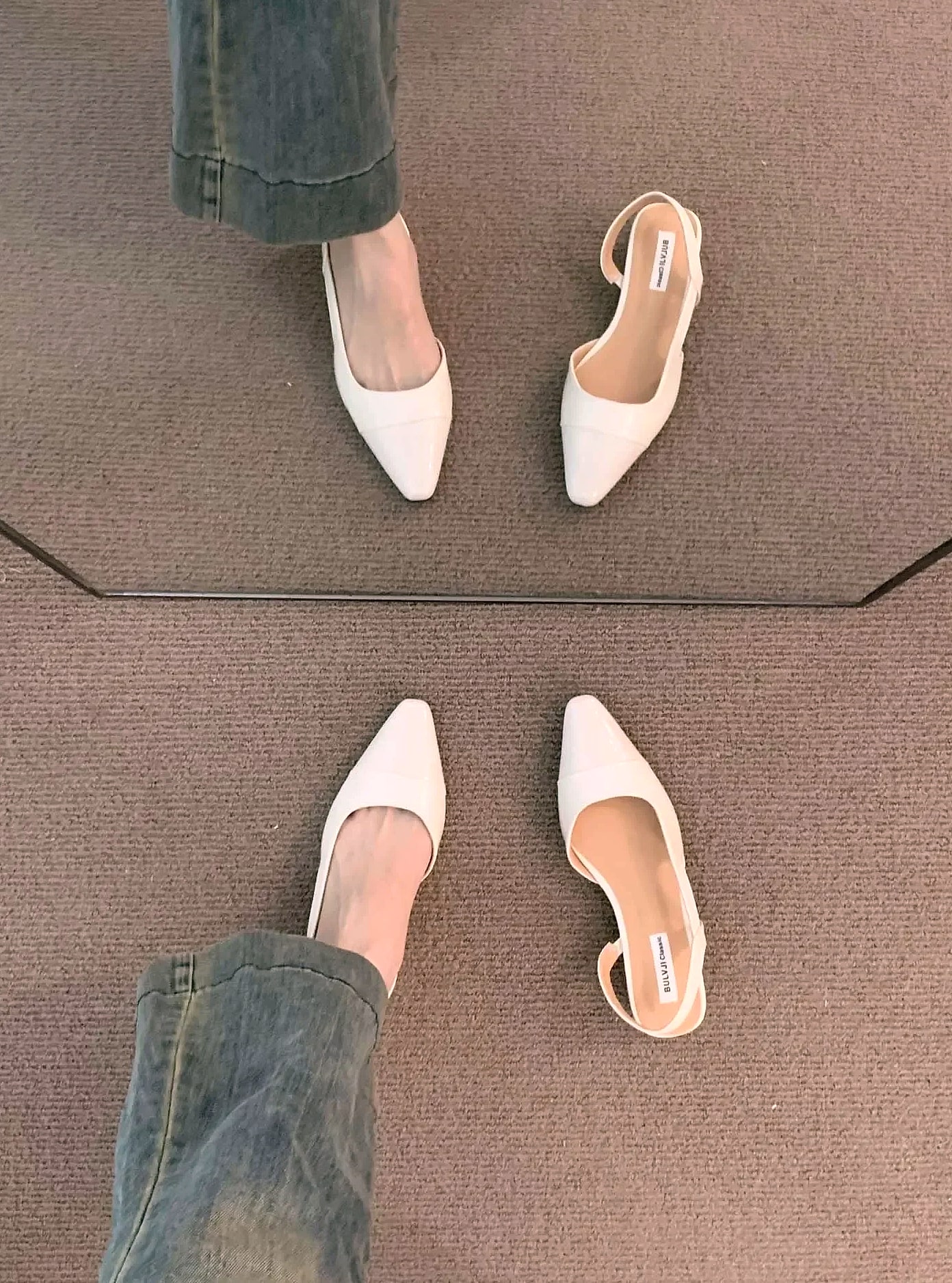 ZYXZ Pointed Toe Flat Sandals Women Summer PU Leather — parts overview