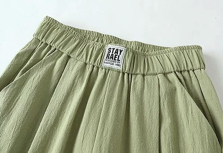 XPQBB Women's Summer Casual Pants Cotton Linen Blend — assembled view