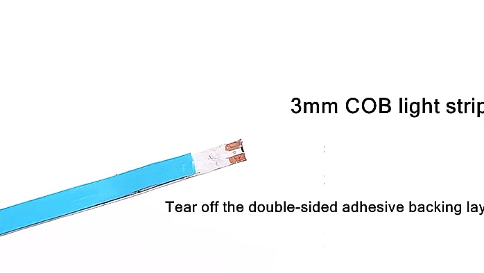 3mm COB LED Strip 12V Dimmable Flexible Light 400LEDs — package contents