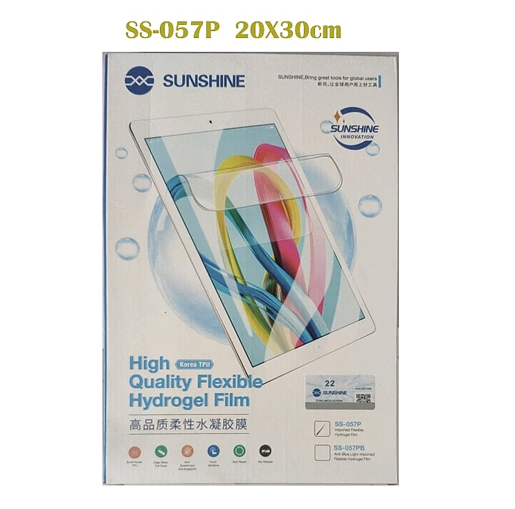 Sunshine SS-057 Hydrogel Screen Protector Film for Mobile — side view