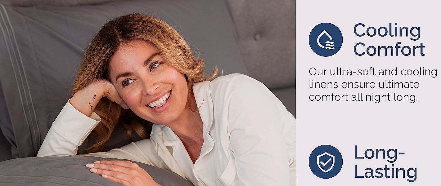 CGK Unlimited Queen Sheet Set with Deep Pockets and Soft — parts overview
