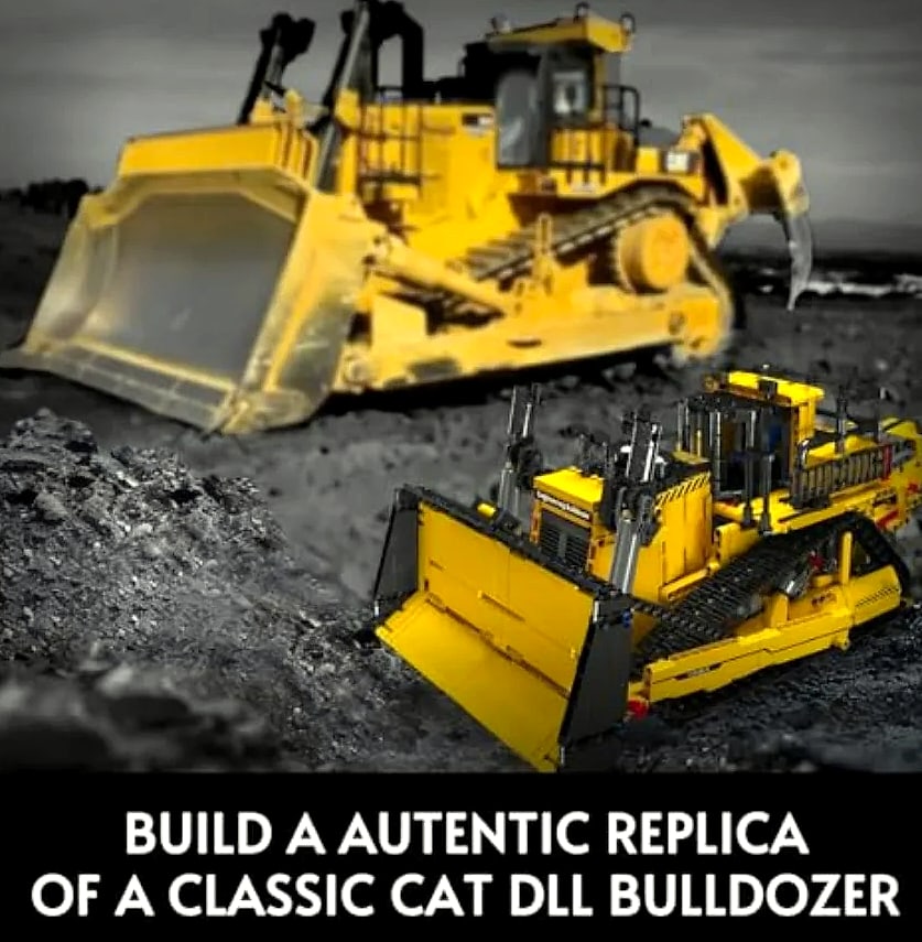 Mould King Bulldozer RC Building Set with App Control — close-up details