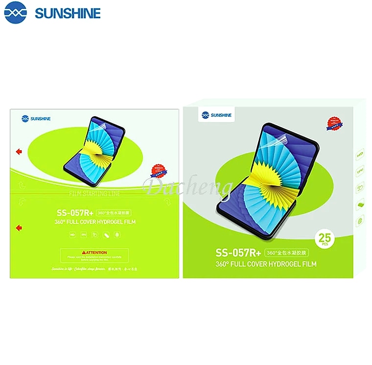 Sunshine SS-057 Hydrogel Screen Protector Film for Mobile — side view