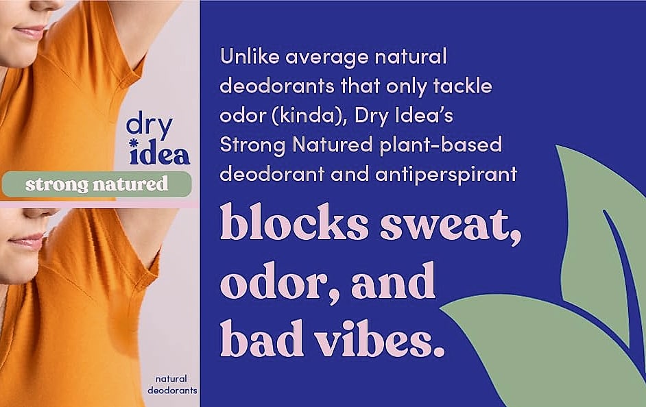 Dry Idea Plant-Based Antiperspirant, 72Hr Sweat Protection — scale reference