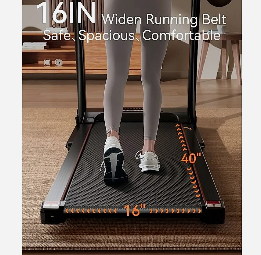 3.0HP Folding Treadmill with Auto Incline 0-15% Home Running — feature highlights