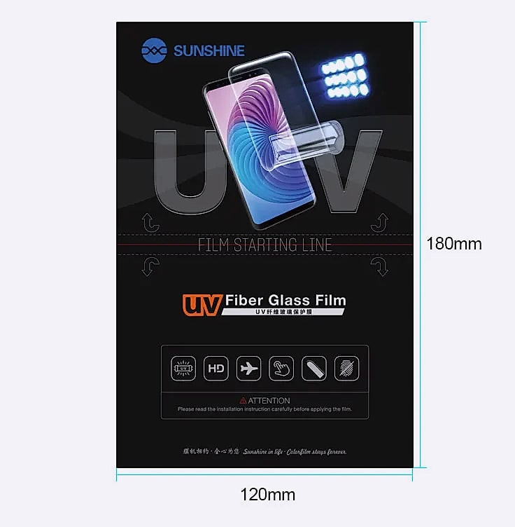 Sunshine SS-057 Hydrogel Screen Protector Film for Mobile — scale reference