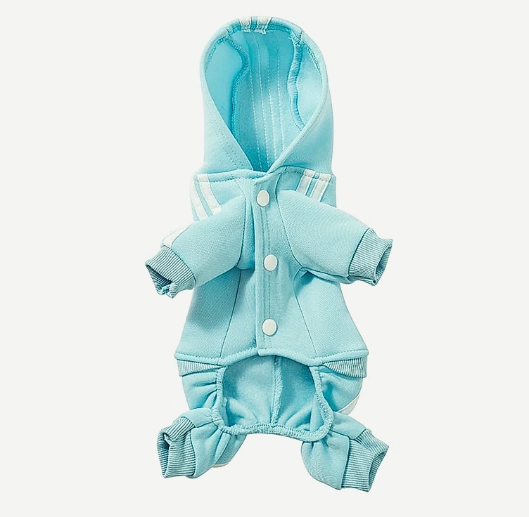 WANGMEOW Adidog Dog Jumpsuit Warm Hoodies Pet Clothing — close-up details