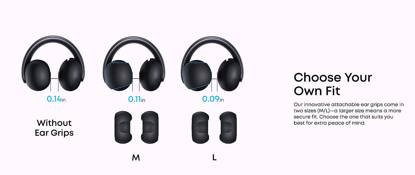Soundcore AeroClip Open-Ear Earbuds with 4 Mics — interior detail