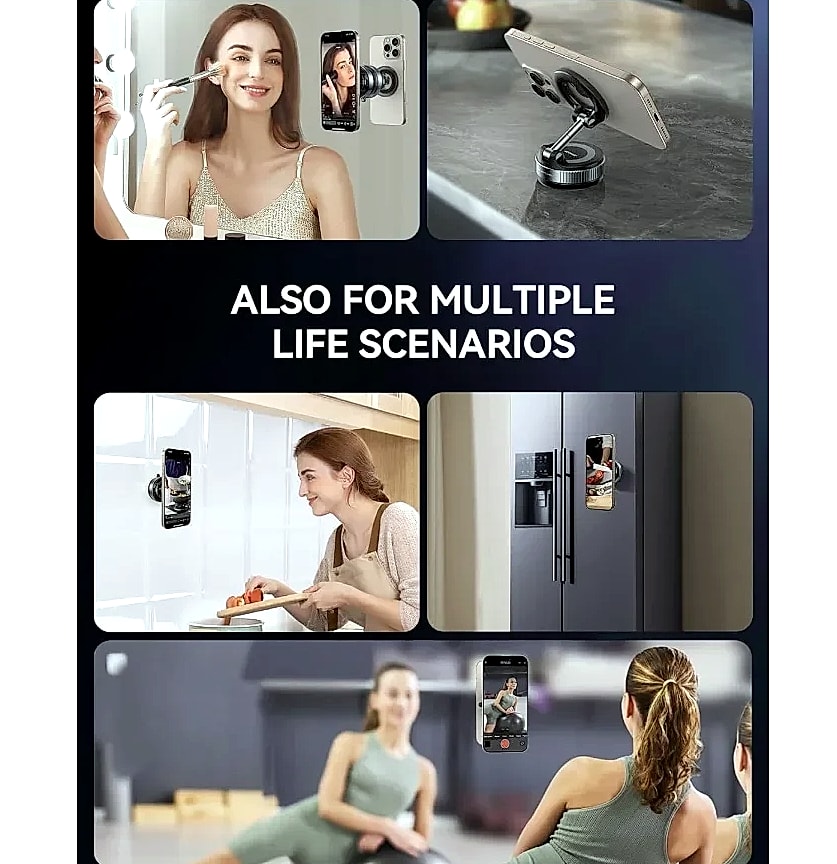 JOYROOM Magsafe Car Mount with 360 Adjustable Metal Arm — close-up details