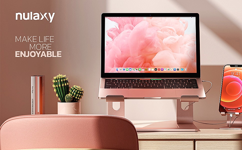 Nulaxy All-Aluminum Laptop Stand for Desk, Ergonomic — build progress