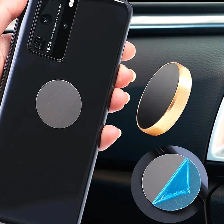 6-Pack Round Magnetic Phone Mount Universal Car Holder — close-up details