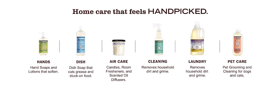 Mrs. Meyer's Clean Day Hand Soap Refill Rain Water 33 Oz — assembled view