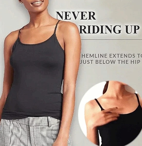WONTIVE Women's Padded Camisole Tank with Built-In Bra — parts overview