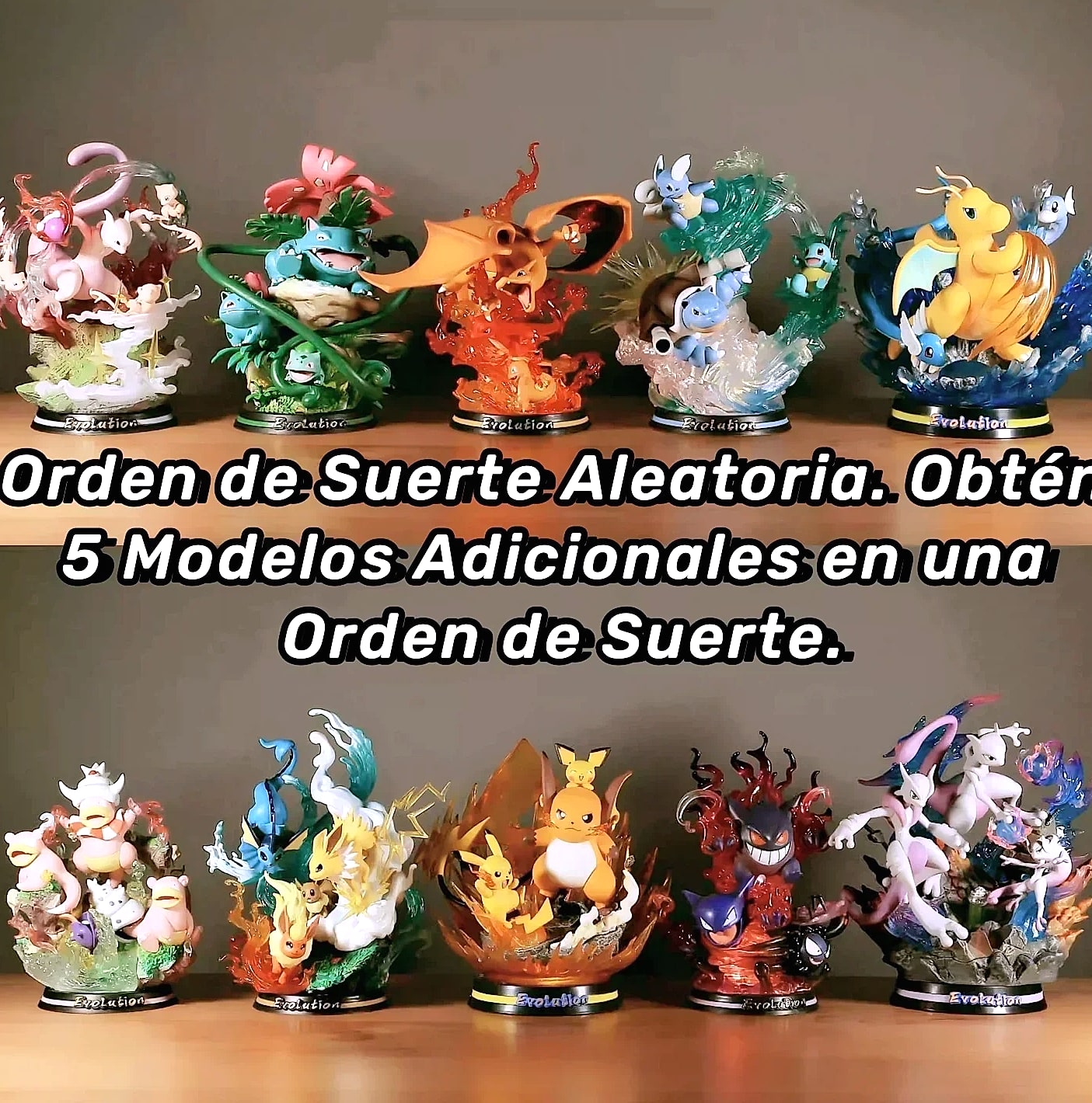 MINISO Pokemon 30cm Figure Mystery Box 10-Pack — close-up details