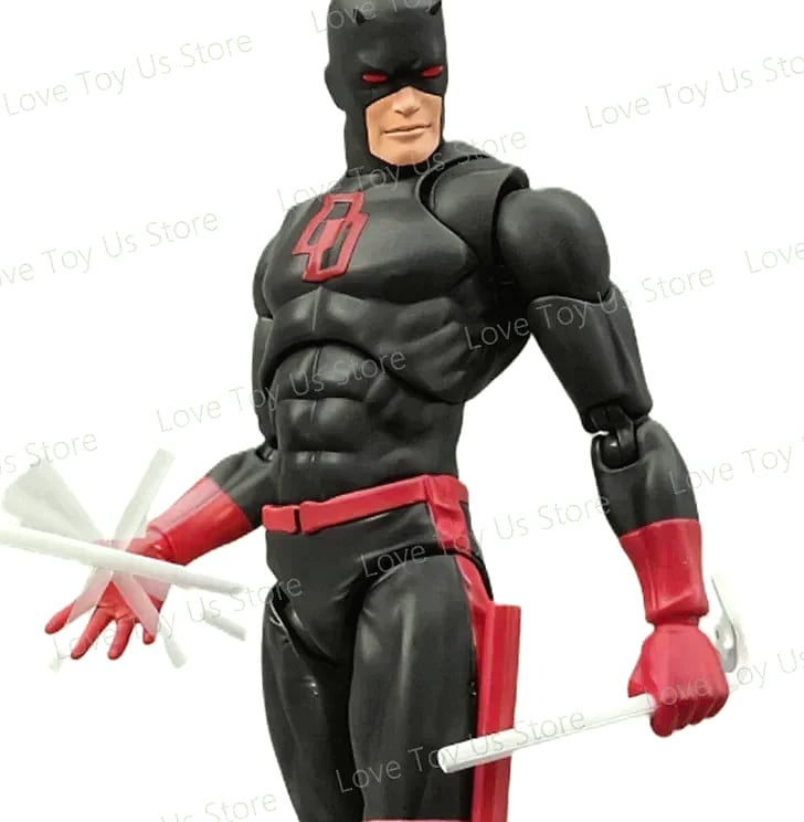Mafex 223 Daredevil Black Version action figure statue — close-up details