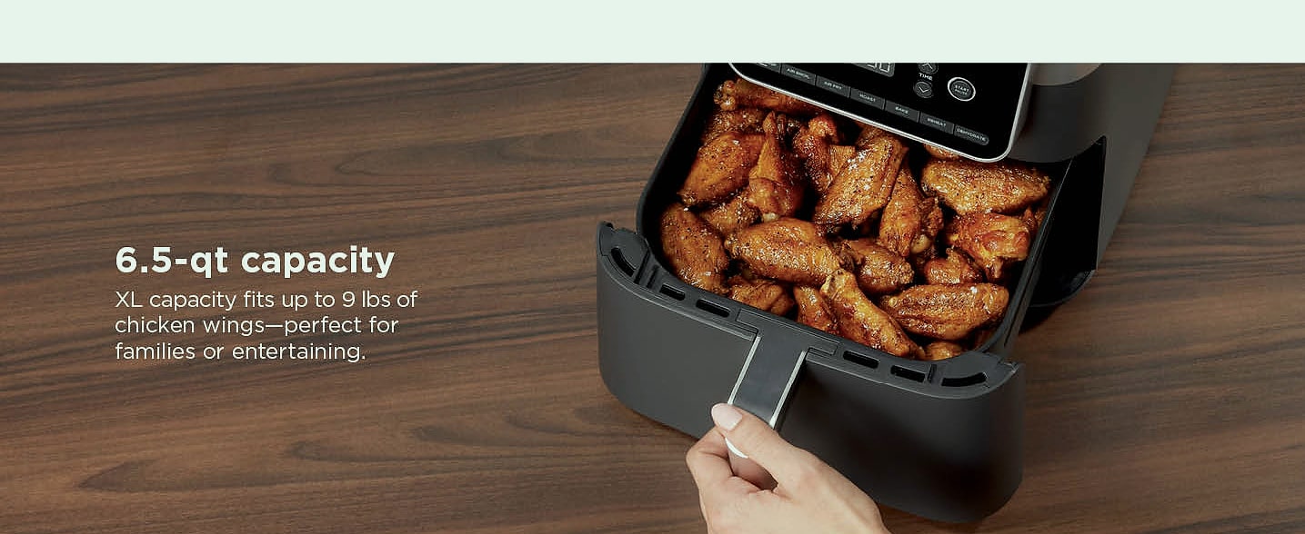 Ninja AF181 XL Air Fryer, 6.5 Qt, Max Crisp Technology — feature highlights