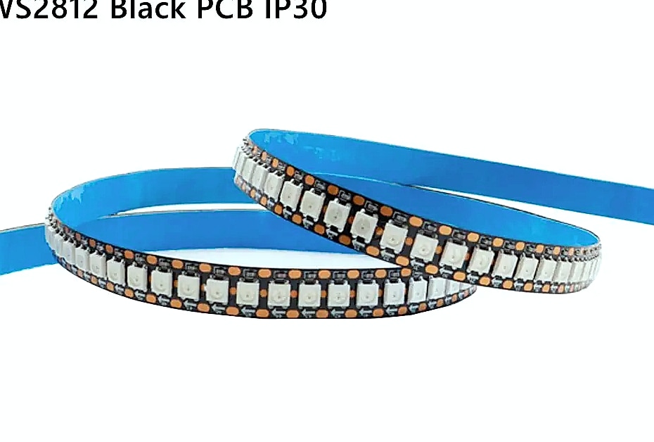 TNALANT WS2812B Addressable LED Strip 5V RGB Pixels — size comparison