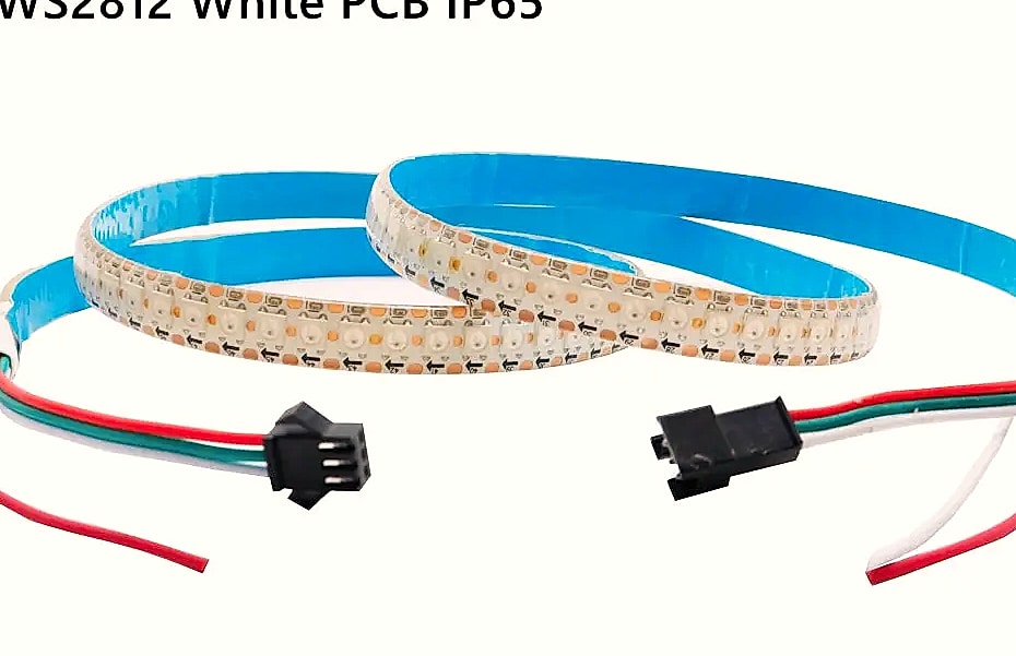 TNALANT WS2812B Addressable LED Strip 5V RGB Pixels — assembled view