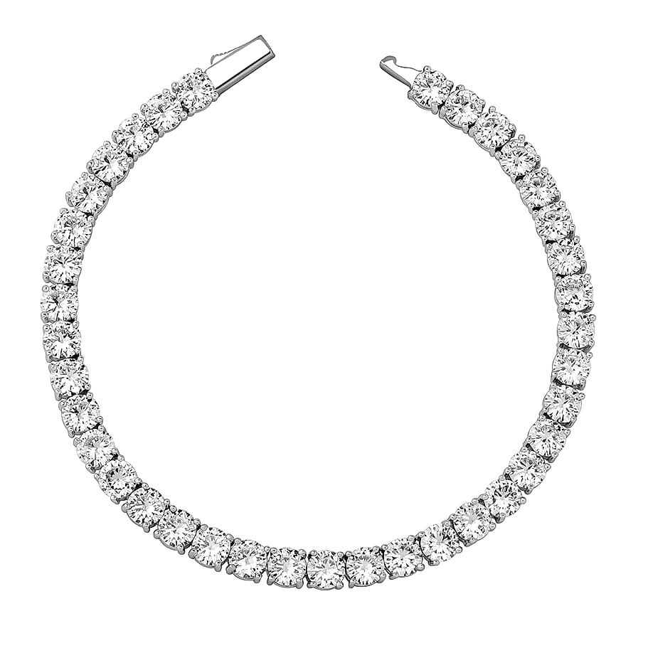 TOPGRILLZ 3-6MM Tennis Chain Bracelet Sterling Silver CZ — interior detail