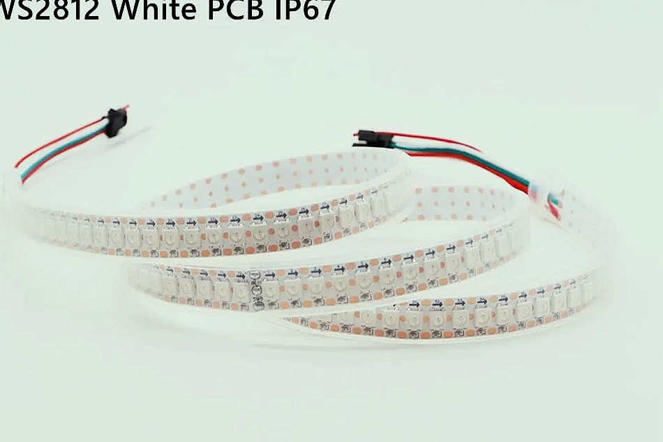 TNALANT WS2812B Addressable LED Strip 5V RGB Pixels — side view
