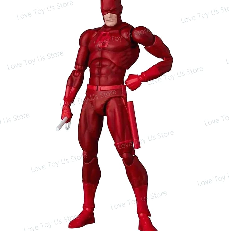Mafex 223 Daredevil Black Version action figure statue — parts overview