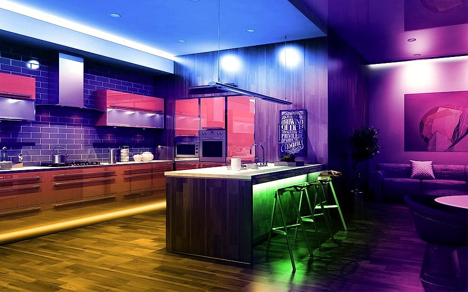 DAYBETTER LED Strip Lights 110ft Smart RGB Music Sync with — close-up details