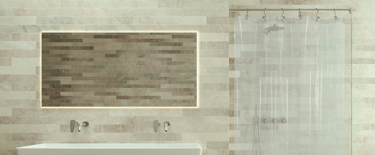 Barossa Design Clear Shower Liner 72 inch Standard Size — parts overview