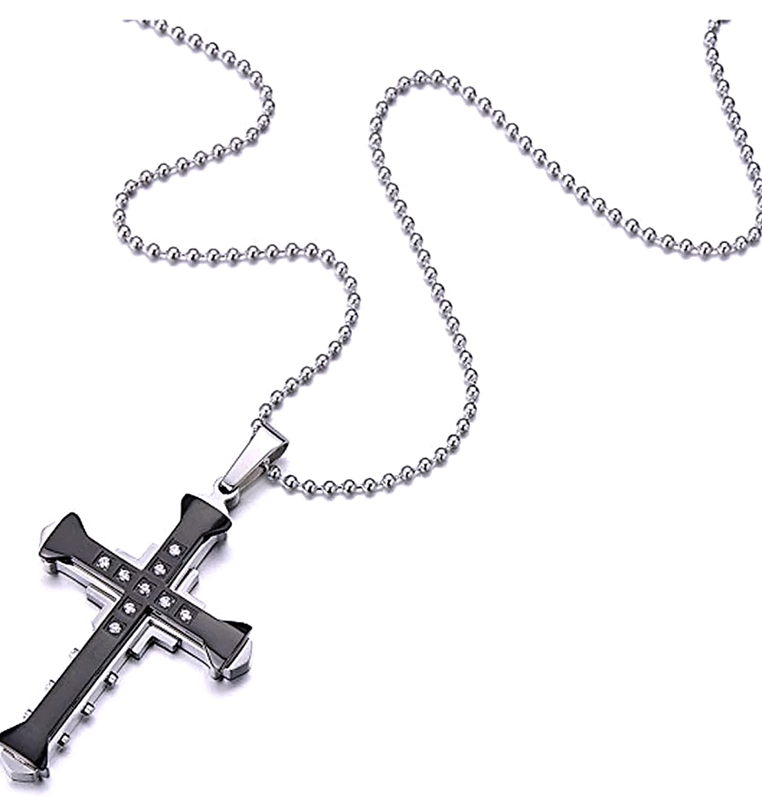 ATMDOG Stainless Steel Cross Necklace Religious Pendant — feature highlights