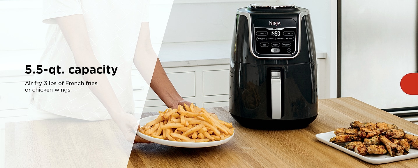Ninja AF181 XL Air Fryer, 6.5 Qt, Max Crisp Technology — interior detail