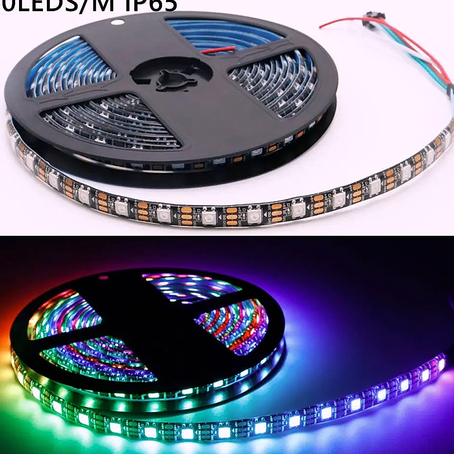 TNALANT WS2812B Addressable LED Strip 5V RGB Pixels — feature highlights