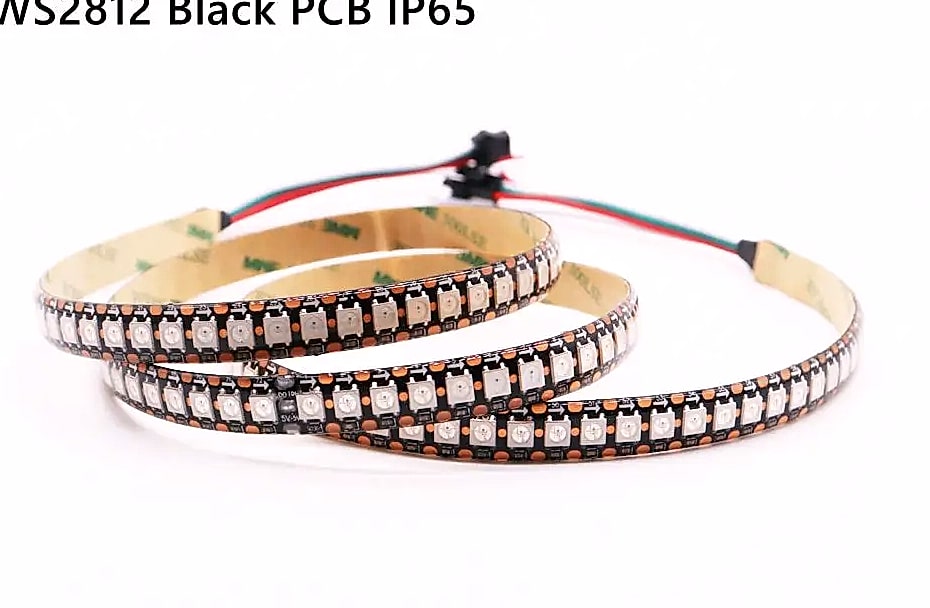 TNALANT WS2812B Addressable LED Strip 5V RGB Pixels — scale reference