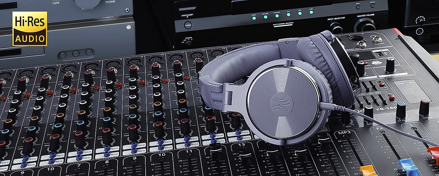 OneOdio Pro-10 Studio Monitor Headphones with 50mm Drivers — scale reference