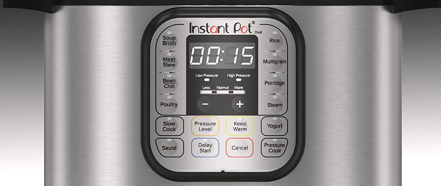 Instant Pot Duo 7-in-1 Electric Pressure Cooker, 6 Quart — close-up details