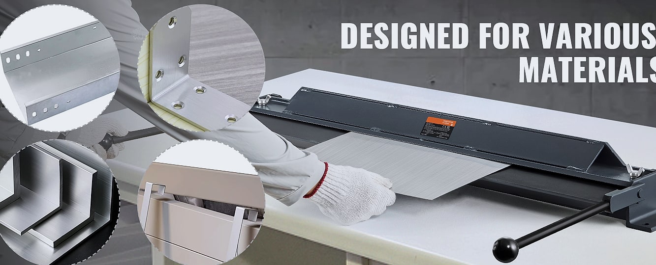 SucceBuy Box Pan Brake 24in 36in 48in Sheet Metal Bender — assembled view