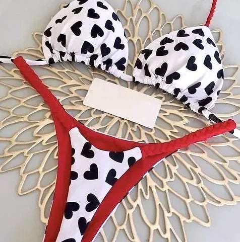 Women's Bikini Split Print Swimwear G-string Beach — build progress